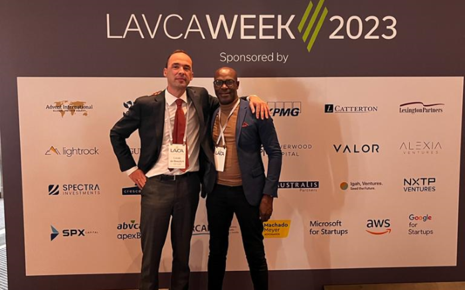 Chairman of CARAIA and Lucas de Beaufort (IDB) at LAVCA Week 2023